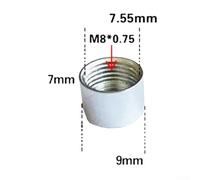 Jotekonoby Fine Trimmer Nut with Gasket for Abu Garcia Revo Part and Mm X Baitcast Reels Replacement Beast 9 X Fishing Beast Metal Seven Reel Acces (silver)