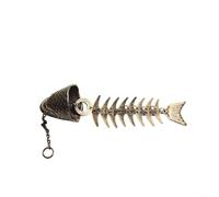 Jotekonoby Fish Wind Chimes Metal Bone Fishbone for Chimes Bell Decoration