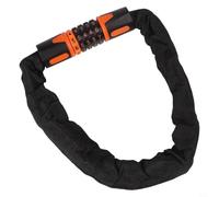 Jotekonoby Five-Digit Combination For Bike Chain Lock, 7.5mm Thick Cut Resistant Alloy Steel Cable for Bicycle Motorcycle Generator Security with Zinc Alloy Core(0.6m)