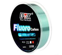 Jotekonoby Fluorocarbon Fishing Line 100m 413 for 3432lb Carbon Leader Invisible Elite Having Saltwater for Underwater and Freshwater Abra (Green)