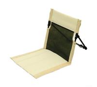 Jotekonoby Folding Poolside Seat, Portable Beach Lounger, Camping Chair Cushion With Breathable Mesh Backrest, Garden Kneeler With Support, Lightweight Flip(white)