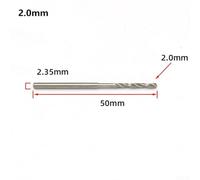 Jotekonoby for HSS Mini Drill Bit 2.35mm Shank Straight Handle for Woodworking Jewellery Model Making Wood Plastic Rubber Amber Olive Precision Drilling 0.8-2.0mm(1.0mm)