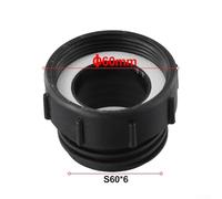 Jotekonoby for IBC Tank Adapter for Schutz Valve Garden Tank Connector, Two-Way Plastic Tap Fitting Compatible with for IBC Tote Tanks, PP Plastic Industrial(58mm)