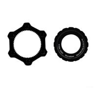Jotekonoby For Lock Hub Center Set Conversion Bike Converts Adapter a Half Dozen Disc for Rotors (BLACK)