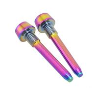Jotekonoby For Magura Mountain Bic 2 Pcs Alloy for Bike Brake Pad Retaining Pin for Mt2 Mt4 Mt5 Mt6 Mt8 Disc Brake Caliper Bolt Axle with Compatible (For RAINBOW)