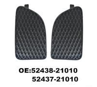 Jotekonoby Front Bumper Hole Coverfor Scion TC 2005-2010, OEM 52438-21010 and 52437-21010, Black Plastic Bumper Insert Replacement with Weather