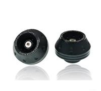 Jotekonoby Front Fork Frame Sliders for Motorcycle - Aluminum Fork Protectors Crash Pads Guard Kit, Fit Front Wheel Frame Sliders in Gold Orange Blue(black)