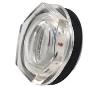 Jotekonoby G3/4 Male Thread Air Compressor Fittings Clear Plastic Oil Sight Glass with O-for Ring Seals and Hexagonal Design for Industrial Hydra