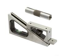 Jotekonoby Gauge Block Holder with 6-1/4 Inch Maximum Range and Built-in Level, Horizontal Angle Ruler with V-Shaped Guide and 5-1/4 Inch Base, Forged Steel Planer Gauge