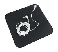 Jotekonoby Grounding Mat with Cable for Earthing Sleep and Wellness, Conductive Carbon Leather Anti Static Pad for Better Rest and Yoga Practice(25 * 25)