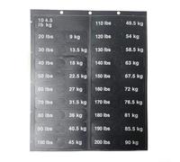Jotekonoby Gym Weight Stack Labels, Number Stickers, Fitness Equipment Weight Stickers, Clear Markings Traceless Removal 10-200 lbs 4.55-90 Kg