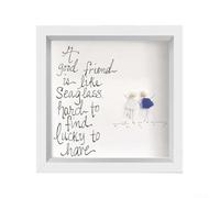 Jotekonoby Handmade Sea Glass Friendship Frame Kit - Cherish Unique Bonds & Memories!