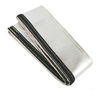 Jotekonoby Heat Shield Thermal Sleeve 20mm Insulated Wire Hose Protection Cover Aluminium Foil High Temperature Automotive Cable Wrap for Brake Lines Fuel Pipes