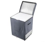 Jotekonoby Heavy Duty Chest Freezer Cover for 7.0 Cubic Feet Outdoor Refrigerator, Waterproof 210D Oxford Fabric with Dual Top Access Air Vents(Grey S)