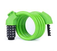 Jotekonoby Heavy-Duty For Bike Lock with 5-Digit Combination Code, 12mm Thick Steel Cable, Zinc Alloy Lock Head, Waterproof and Weather Resistant, Keyless(1.2m green)