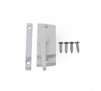 Jotekonoby Heavy Duty Zinc Alloy Window Lock, Sliding Sash Catch Fastener, With Mounting Hardware, For Casement Windows Security, White 60X25mm(Right)