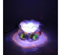 Jotekonoby Indoor/outdoor Fountains Water Features - 12-led Light Landscape Mist Generator Stainless Steel Atomizer 350ml/h Evaporation Dc24v Fog for Maker