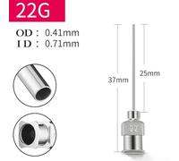 Jotekonoby Industrial Glue Dispensing Machine Needle 25mm Stainless Steel High Temperature Precision Fluid Dispenser Tip 1 Inch 8G-30G Range(22G)