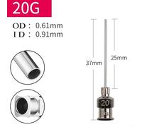 Jotekonoby Industrial Glue Dispensing Machine Needle 25mm Stainless Steel High Temperature Precision Fluid Dispenser Tip 1 Inch 8G-30G Range(20G)