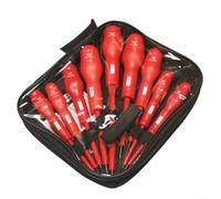 Jotekonoby Insulated Screwdriver Set 9 Pcs with Magnetic Tips for Electrician, Slotted and Crosshead Precision Kit, High Voltage 1000V Rated Hand Tools