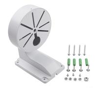 Jotekonoby L-Type Plastic Dome Camera Bracket for CCTV Security Wall Mount - White Outdoor/Indoor Surveillance Housing Compatible with 1258A Model