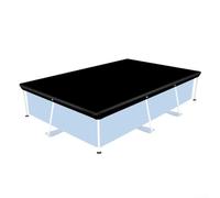 Jotekonoby Large Swimming Pool Cover, Rectangular Shape Weather Resistant Pool Protection, With Silver Coating, Heat Reflection, 400X211cm, Black(300 * 201cm)