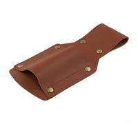 Jotekonoby Leather Axe Sheath and Hammer Holder for Outdoor Use, Portable Waist Holster 17 x 9 cm with Buckle, Compatible with Wood Tools, Black/Brown(Black)