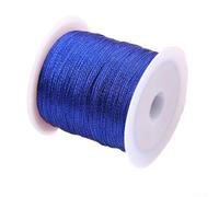 Jotekonoby Line Fishing Ring Guide Winding Thread Rod Building 50m Wire Polyester Fiber Rod (BLUE)