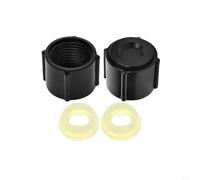 Jotekonoby Low Point Drain Cap for RV 1/2 Inch Hot & Cold Water Lines - Camper Plumbing Replacement with Pex Pipe Fitting Seal, 2 + 2 Seals