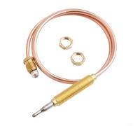 Jotekonoby M8 Thermocouple 8Mm Threaded Thermocouple Replacement Thread Thermocouple Probe For Gas Burner Fireplace BBQ Grill For Fireplace, BBQ Grill, Water Heater Accessories(60cm)