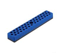 Jotekonoby Magnetic Hex Bit Holder Rack Having In Magnetic Bit For 1/4 Inch Screwdriver Bits 43 Holes Plastic Storage Organizer For Organising Drill Driver Base Sets Strong Toolbox Or Workshop（Blue）