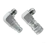 Jotekonoby Male and Female Hydraulic Coupler Kit with 90 Degree Flat Face Connector for Bobcat Skid Steer Loader A220/A300/A770 and Attachments