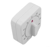 Jotekonoby Mechanical Kitchen Cooking Timer 60-Minute Wind Up Countdown Clock with Loud Alarm for Baking, Study, Sports, Naps and Games, Square Plastic Design, No