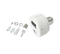 Jotekonoby Mechanical Password Cam Lock with Key for Metal and Wooden Cabinets, Three-Digit Combination Security Lock with Management Key, Zinc Alloy and ABS(20mm White)