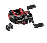 Jotekonoby Metal Baitcasting Reel - 10 Magnetic Brake Anti-Backlash Left/Right Hand(Red Right hand)