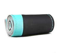 Jotekonoby Microfiber Leather Car Steering Wheel Cover DIY Stitch On Wrap Compatible with 38cm 15 Inch Wheels, Non-Slip Sweat-Absorbent Material for(BRIGHT BLUE)