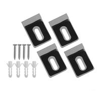 Jotekonoby Mirror Hanging Kit 4 Sets Wall Mount Mirror Clips Stainless Steel Heavy Duty Brackets with Screws for Bathroom Picture Frame Glass Panel Mounting