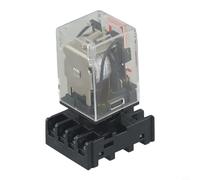 Jotekonoby Mk2P-I Dc 24V 8-Pin Power for Relay with Pf083A Socket Base, 10A 250Vac General Purpose for Relay for Industrial Electrical Equipment