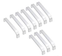 Jotekonoby Modern Minimalist Space Aluminum Alloy Cabinet Door Handles for Kitchen Drawers and Furniture with Electroplated Finish in Silver - 10-(96MM)