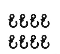 Jotekonoby Monkey Tail Stabilizer, Bow String Stabilizer, 4/8pcs Soft Rubber Bow Strings Stabilizer Monkey Tail Silencer, Shock Absorption(8PCS black)