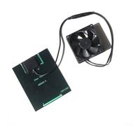 Jotekonoby Monocrystalline Solar Panel Roof Vent for Attic Exhaust Fan Solar Powered, Greenhouse Air Ventilation System and RV Tree House Ventilation Fan, 2W