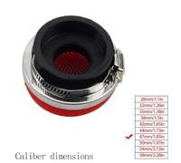 Jotekonoby Motorcycle Air Filter for Mini Scooter and Pocket For Bike - Sponge ABS Construction, Straight Air Intake Design, 28mm 32mm 35mm 38mm 42mm 44mm(47MM)