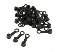 Jotekonoby Motorcycle and Car Brake Caliper Bleeder Screw Cap Rubber Dust Cover with Keeper Leash, Fits M6 M8 M10 Grease Zerk Fittings, (40PC)