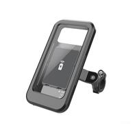 Jotekonoby Motorcycle Phone Holder with Rainproof Case and Wireless Charging, Handlebar Mount Compatible with For Smartphones up to 7 Inches for All Weather Riding