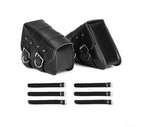 Jotekonoby Motorcycle Saddlebags Side Panniers, PU Leather | PU Leather, Pair, for Quick Release, Water Resistant, Cruiser for chopper