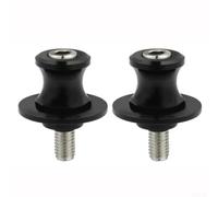 Jotekonoby Motorcycle Swingarm Spool Sliders for YZF R1/R6/R7/R3, Aluminum Rear Stand Screw Paddock Stand Lift Bobbins, M6x1.25 Thread, Black, Pair