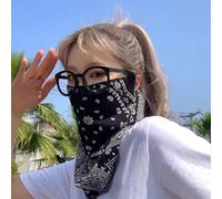 Jotekonoby Multi-Functional Outdoor Sun Protection Cover with Cooling Ice Silk Fabric for UV Protection, Breathable Face and Neck Shield for Hiking, Cycling, W(DOODLES CREATIVITY)