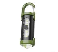 Jotekonoby Multifunction Keychain Light with Hook, Waterproof LED Work Light for Outdoors, COB Flashlight with Red Blue Flashing Mode, Type-C Rechargeable(1pcs)