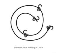 Jotekonoby Outdoor Bungee Cords with 4 Hooks, Heavy Duty Elastic Tie-Down Rope for Camping, Durable Rubber Bungee Cord with Wear Resistant Cover, Stretchable