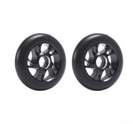Jotekonoby Pack of 2 Scooter Wheels 120mm with ABEC-9 Bearings, High Rebound PU Replacement Wheels for All Sorts of Kick Scooters and Pro Scooters(Black)